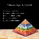 7 Chakra Orgonite Pyramid