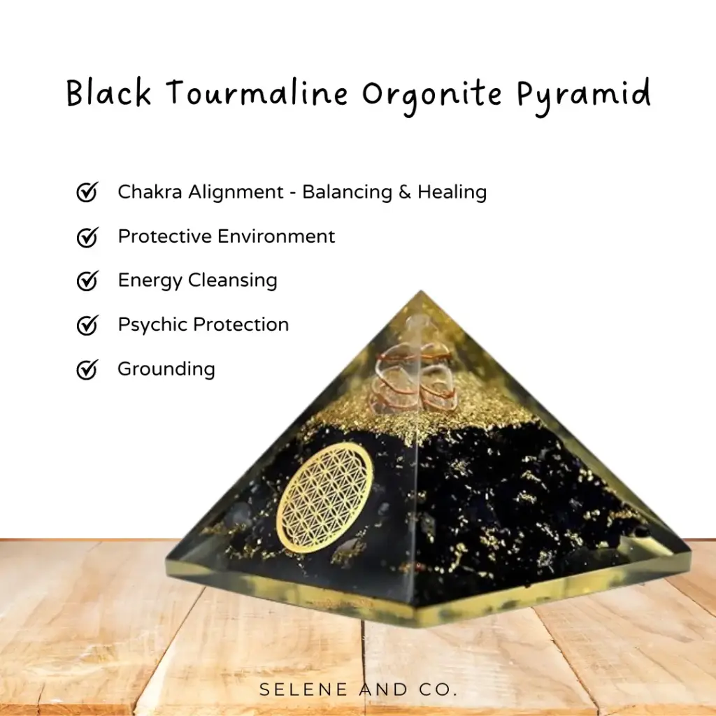 Black Tourmaline Orgonite Pyramid